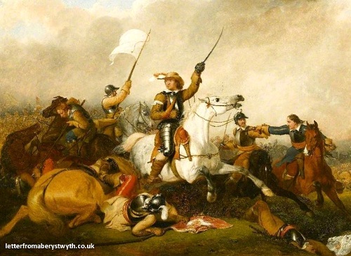 Gambar: Oliver Cromwell memimpin pasukan kavalerinya