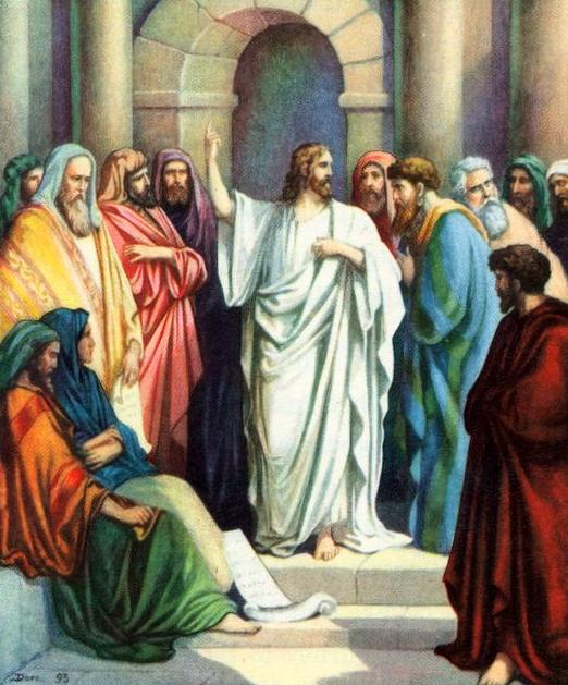 Gambar: Yesus mengajar di Bait Suci