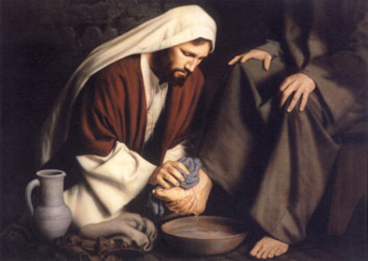 Gambar: Yesus membasuh kaki