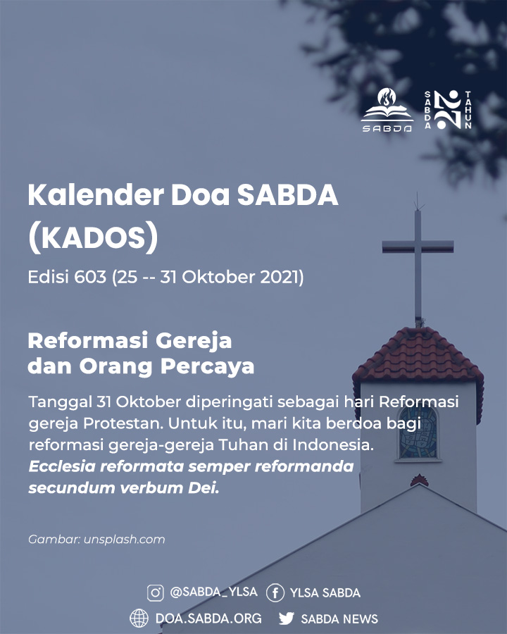 Pokok Doa KADOS 25 -- 31 Oktober 2021