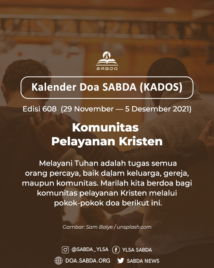 Pokok Doa KADOS 29 November -- 5 Desember 2021