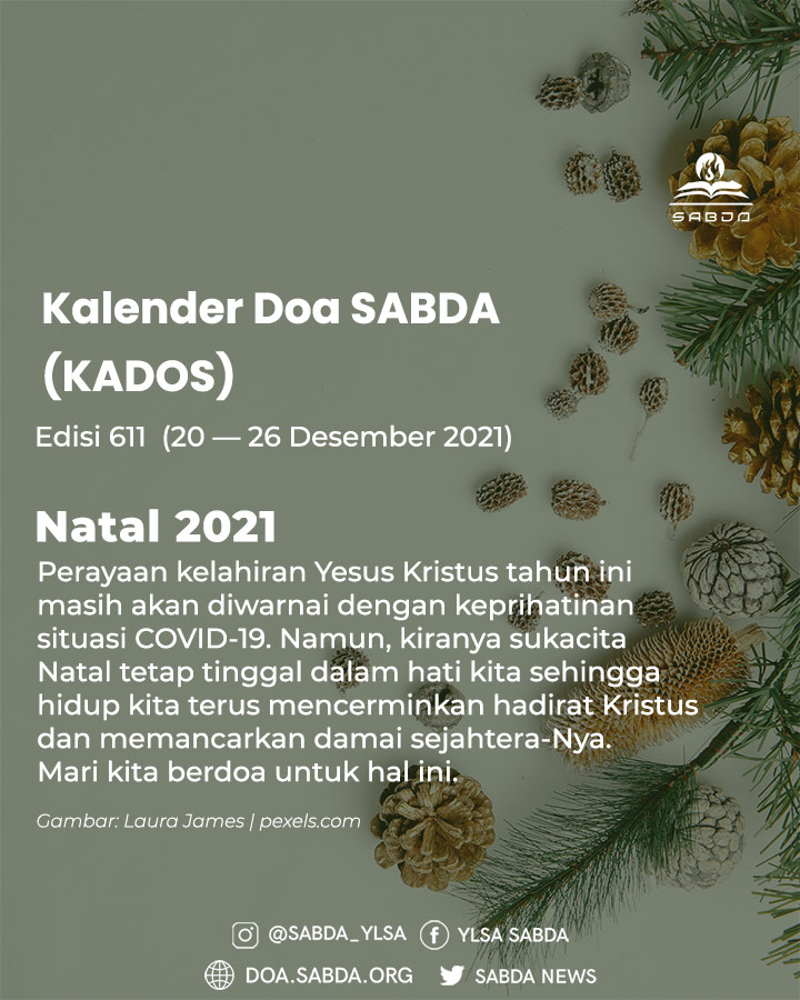 Pokok Doa KADOS 20 -- 26 Desember 2021