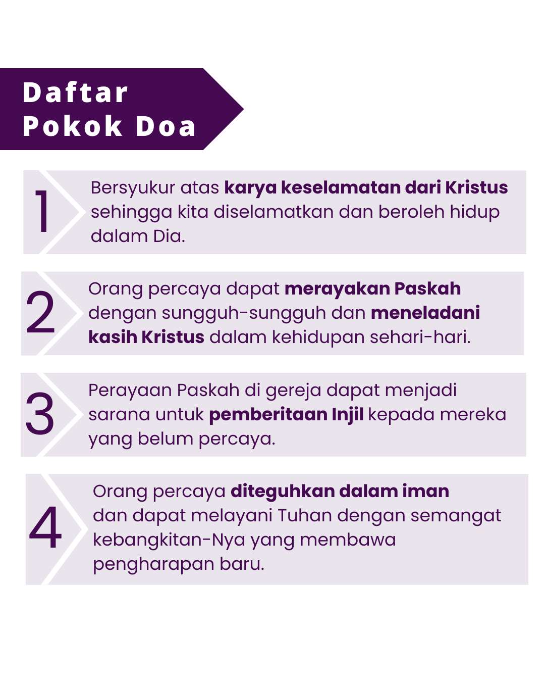 Pokok Doa KADOS 25 -- 31 Maret 2024