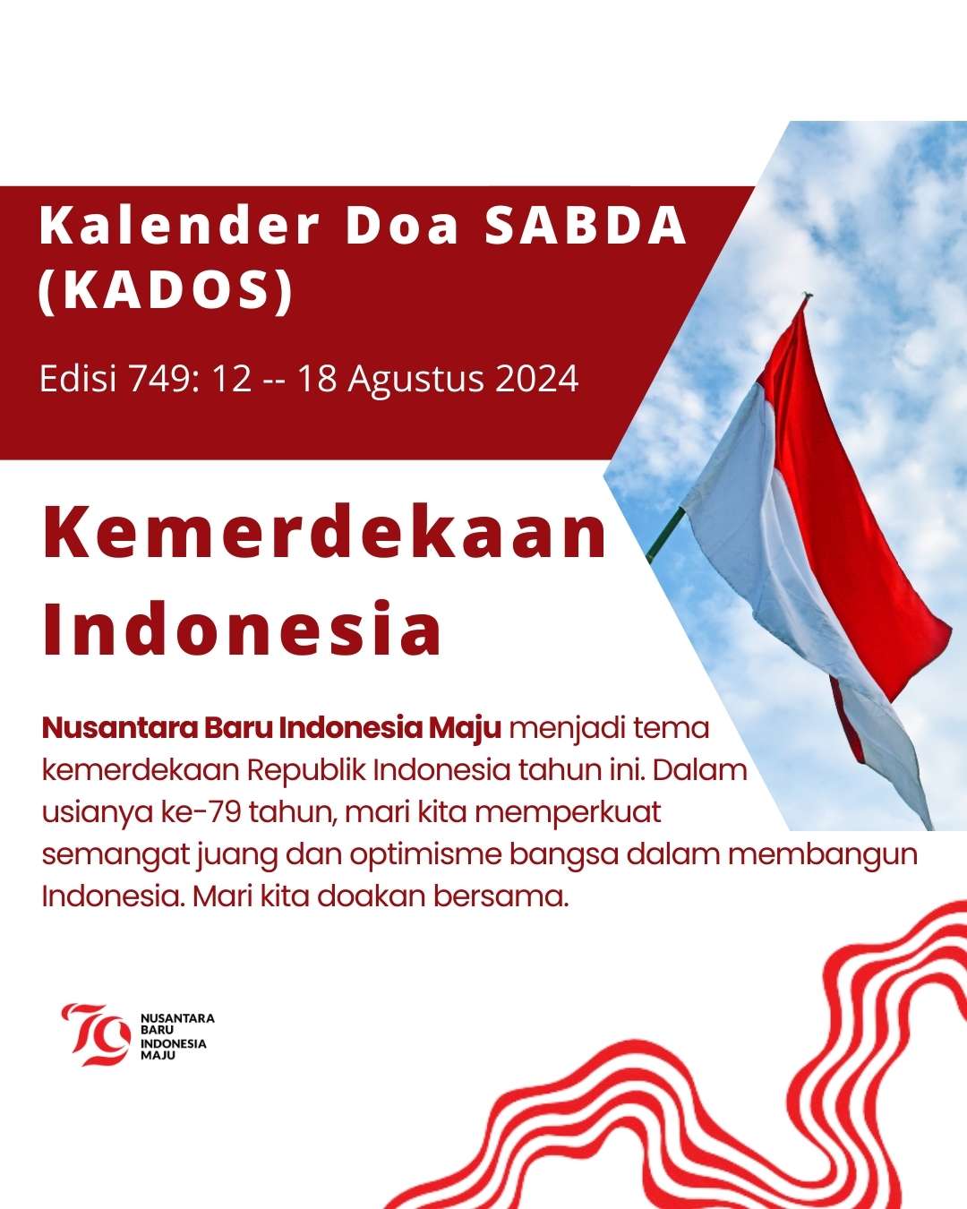 Pokok Doa KADOS 12 -- 18 Agustus 2024