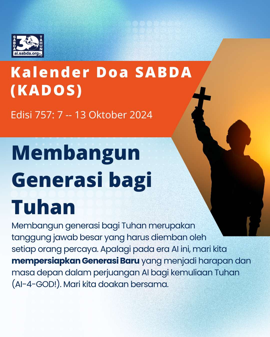 Pokok Doa KADOS 7 -- 13 Oktober 2024