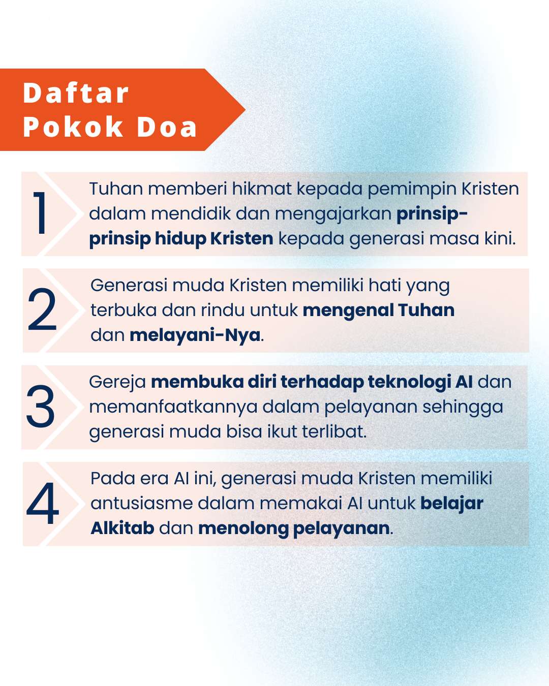 Pokok Doa KADOS 7 -- 13 Oktober 2024