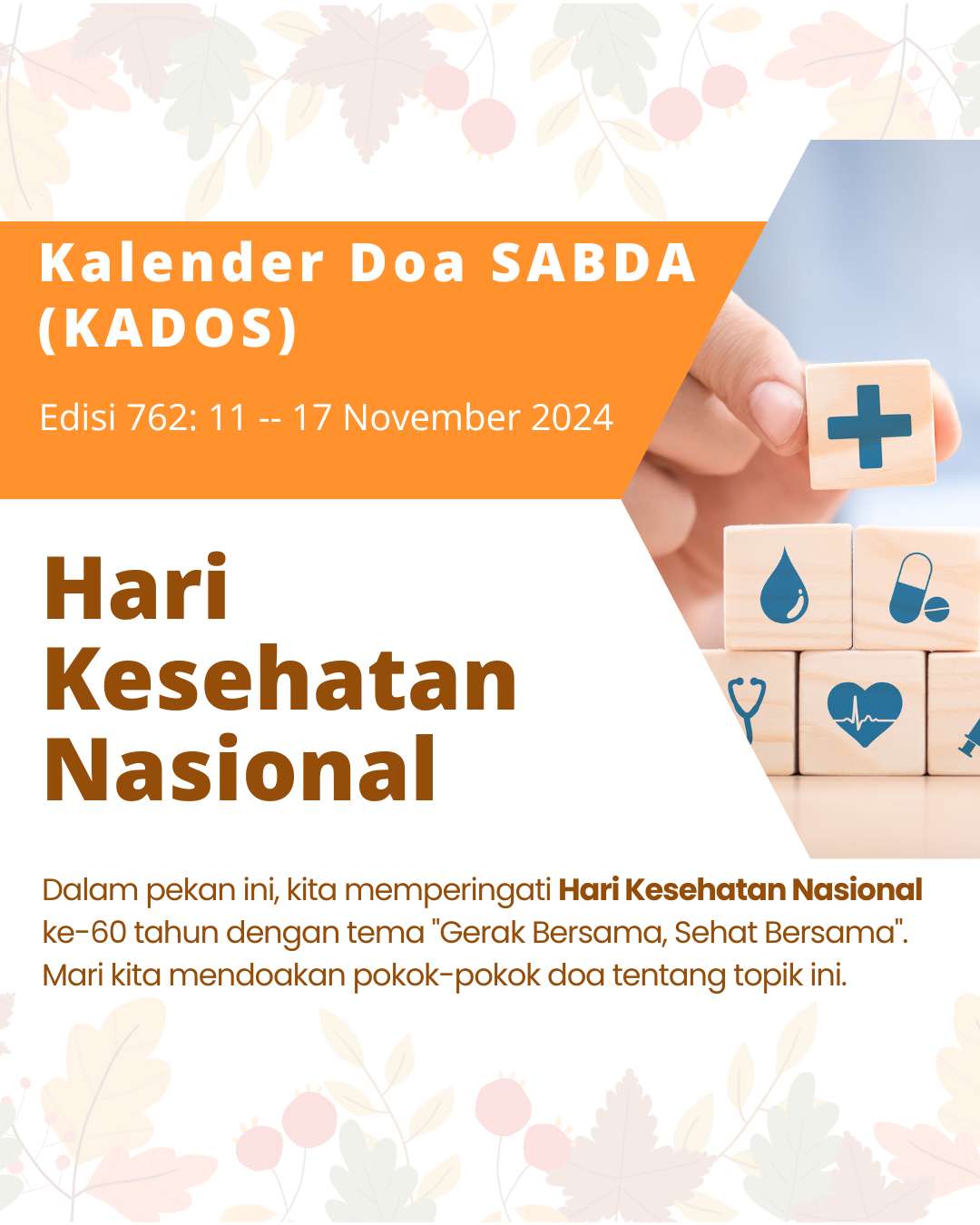 Pokok Doa KADOS 11 -- 17 November 2024