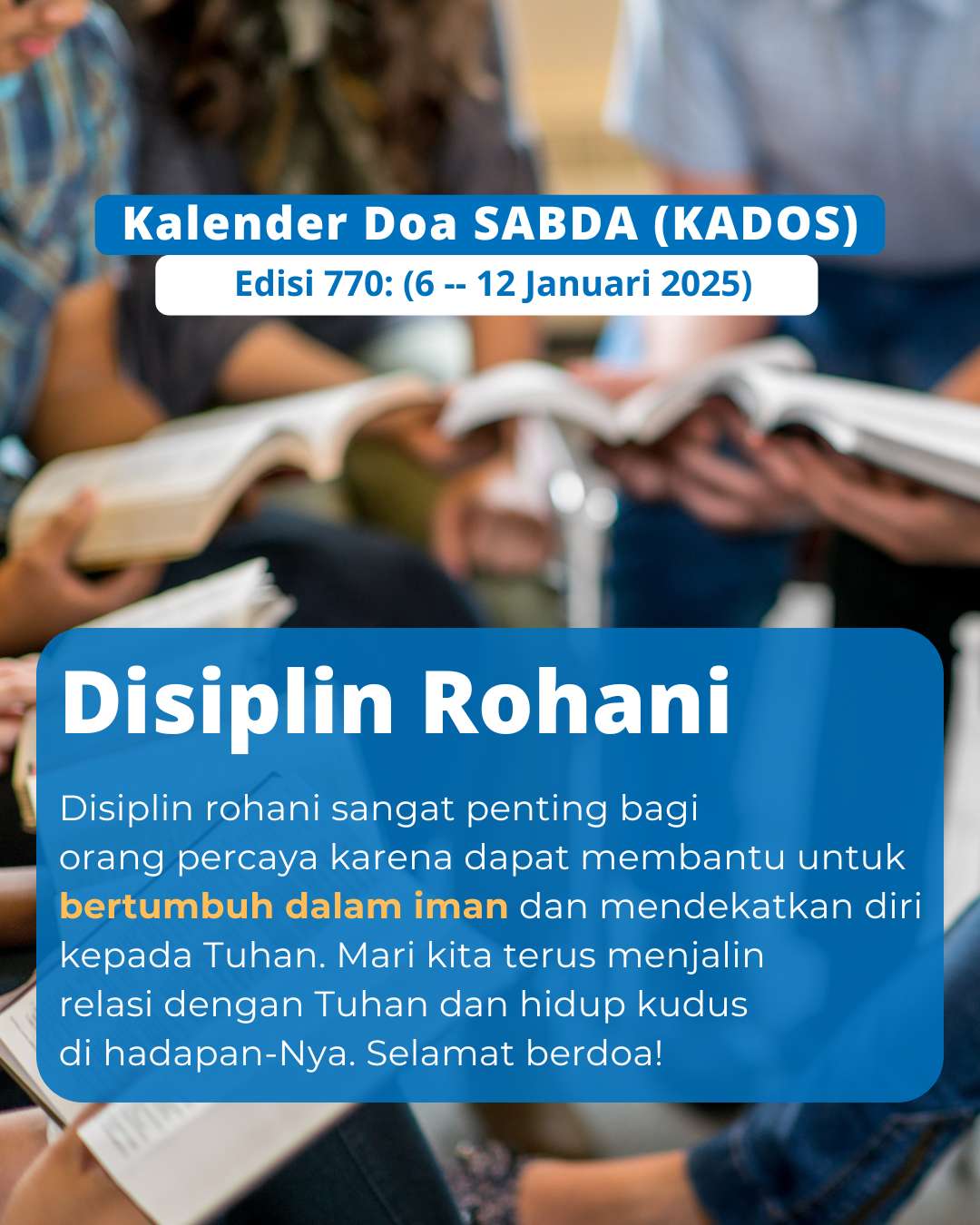 Pokok Doa KADOS 6 -- 12 Januari 2025