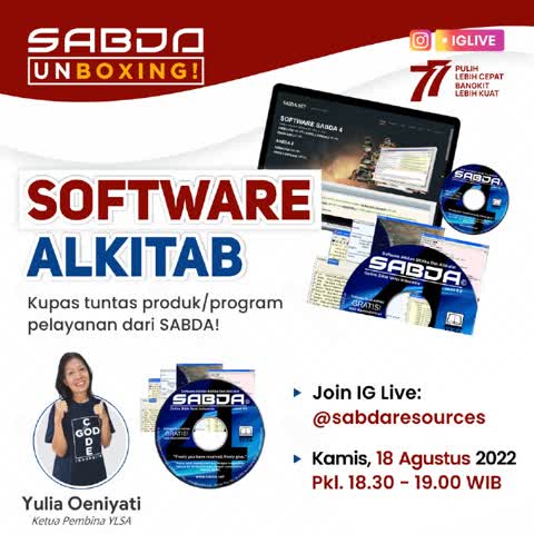SABDA Unboxing! Software SABDA