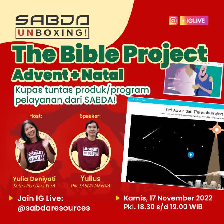 SABDA Unboxing! The Bible Project Advent