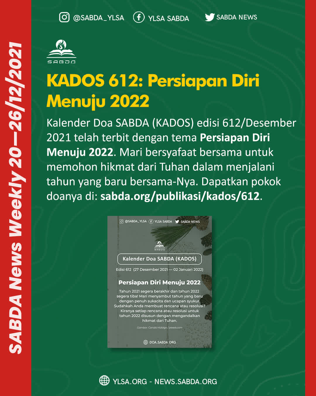 KADOS 612: Persiapan Diri Menuju 2022