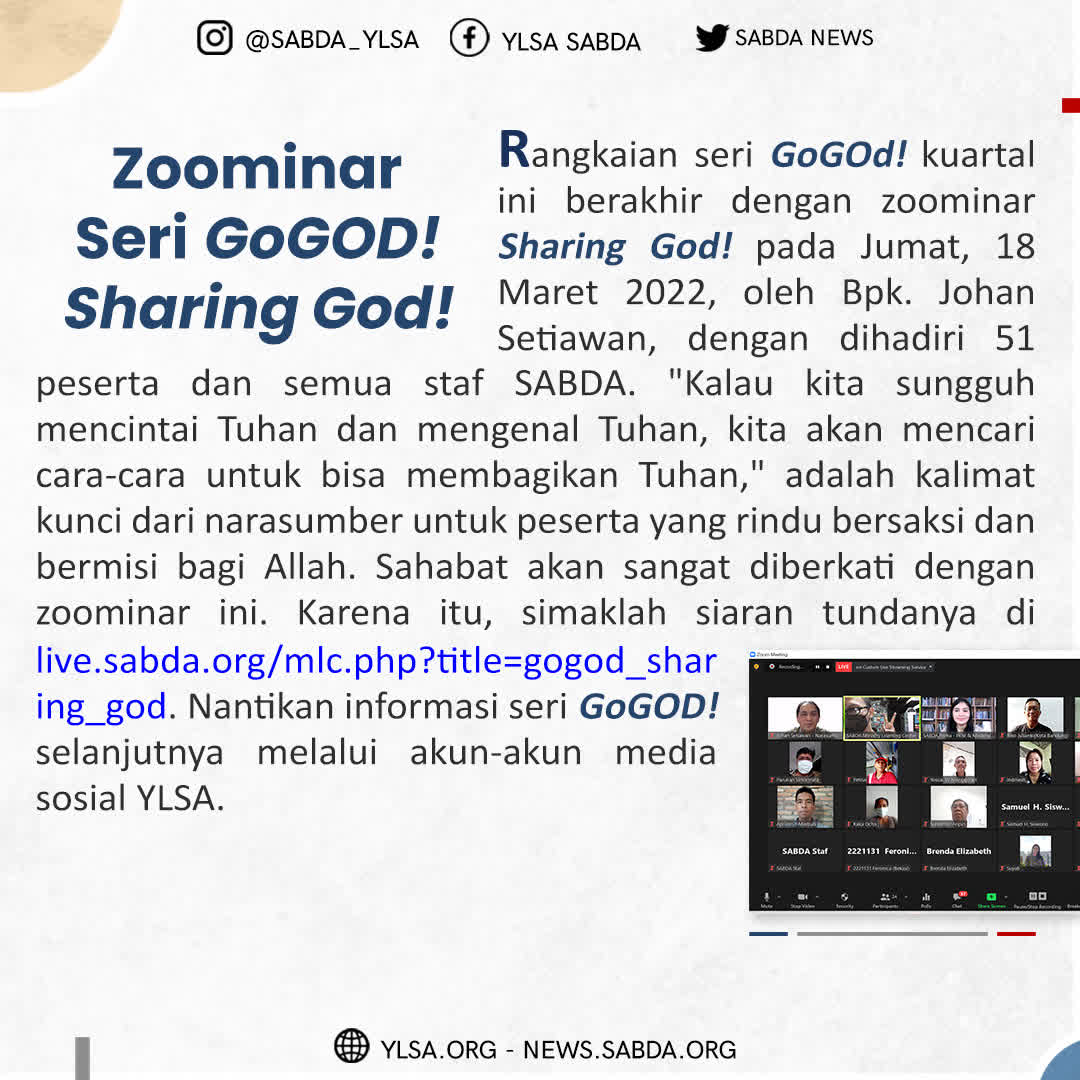 GoGOD: Sharing GOD!