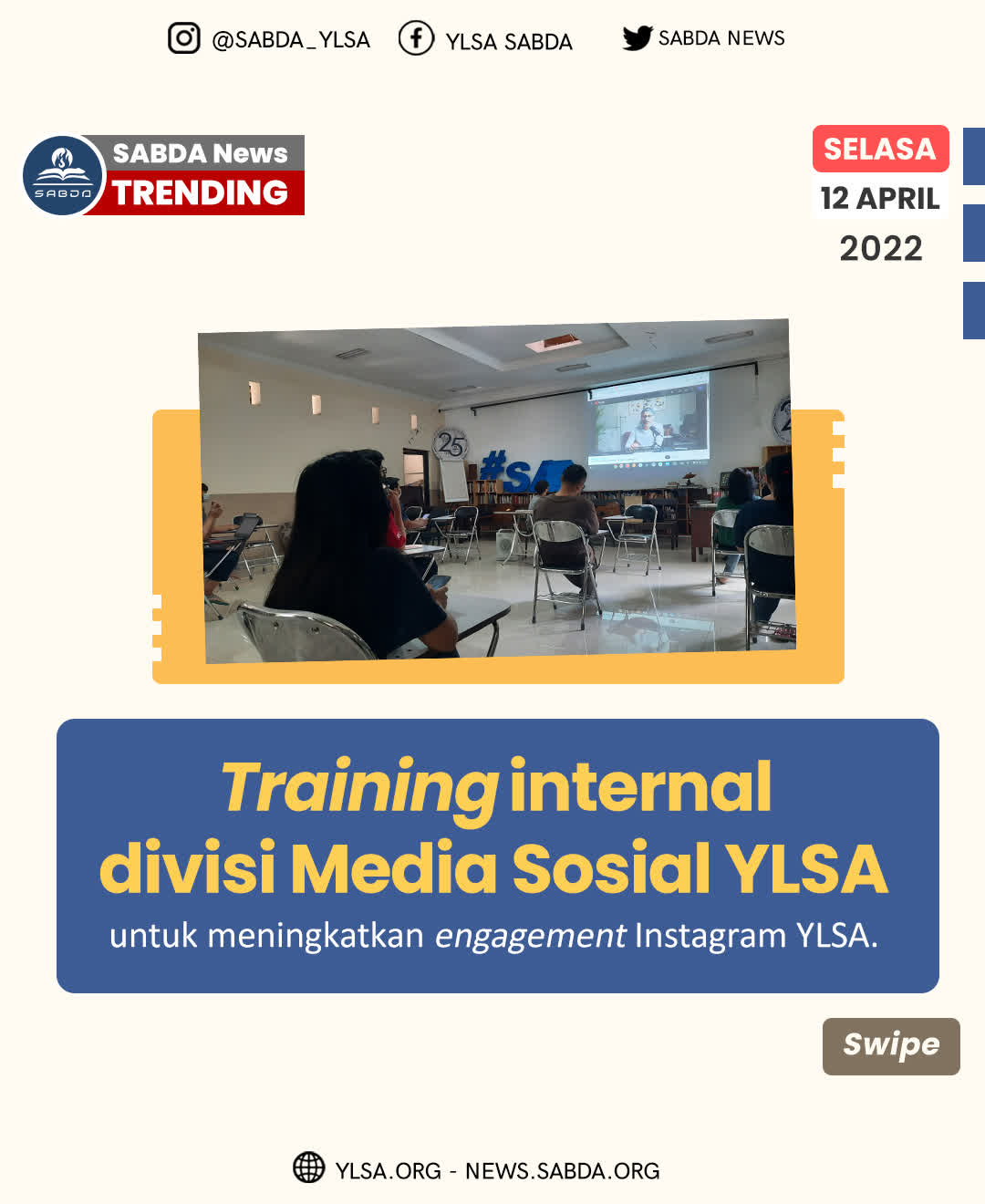 Training Internal divisi Media Sosial