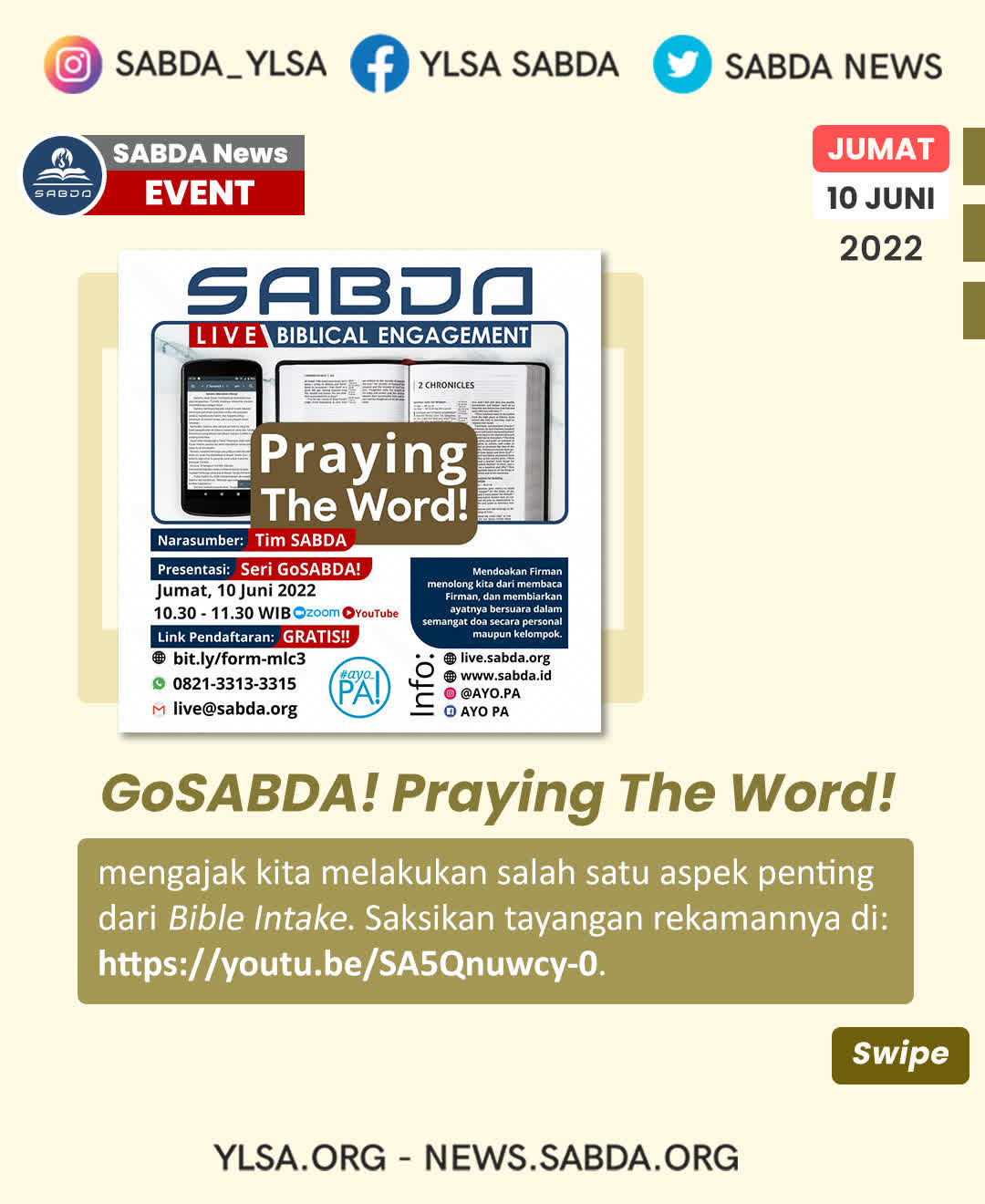 GoSABDA: Praying The Word