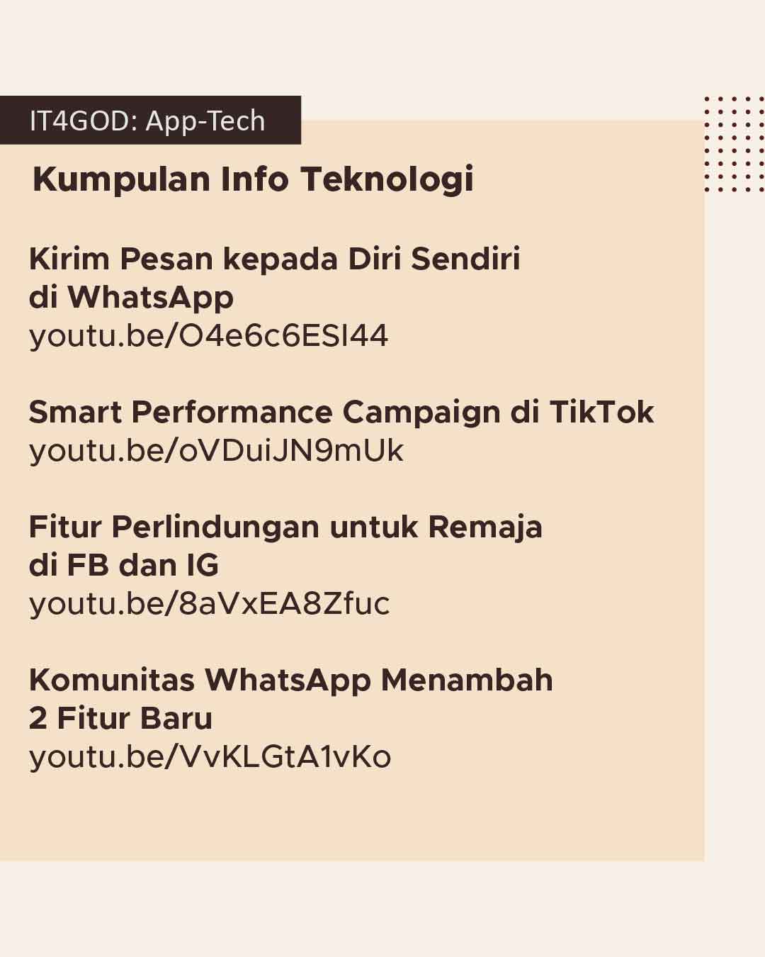 Kumpulan Info Teknologi Apps4GOD dari bulan Februari 2023.