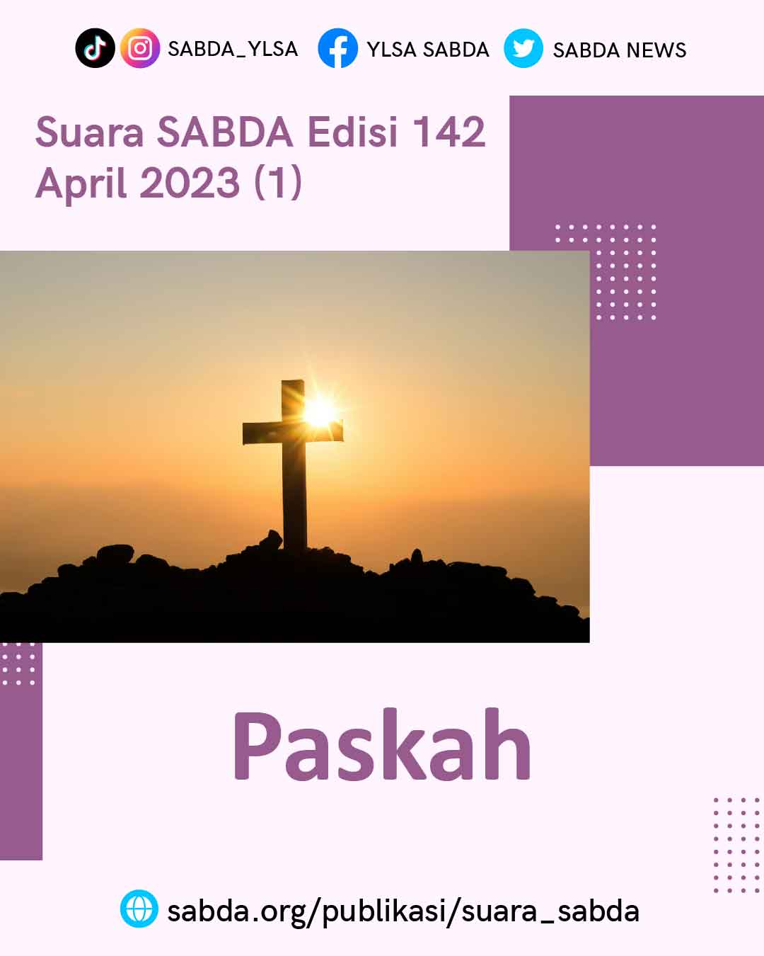 Cover edisi Suara SABDA April edisi 1