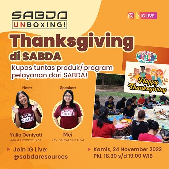 Thanksgiving di SABDA