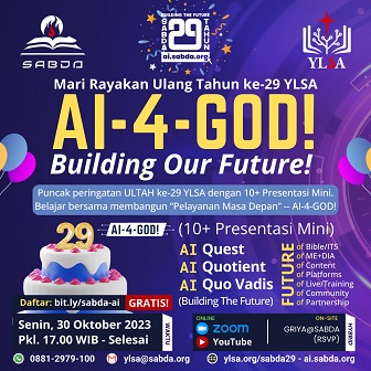 Brosur Ulang Tahun ke-29 YLSA #AI4GOD Building Our Future!