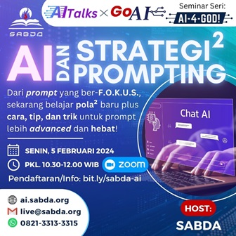 Brosur AITalks GoAI: AI dan Strategi2 Prompting