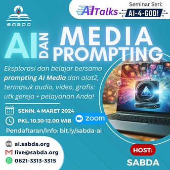 Brosur AITalks: AI dan Media Prompting