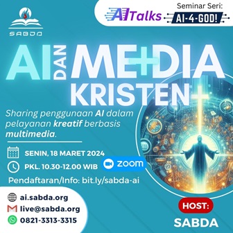 Brosur AITalks: AI dan Media Kristen