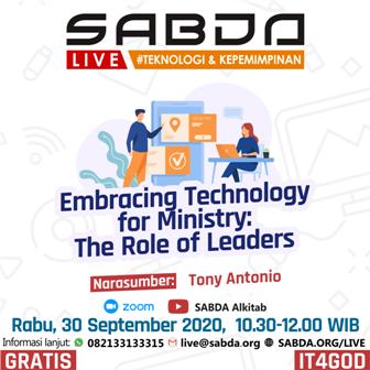 Brosur Teknologi dan Kepemimpinan: Embracing Technology for Ministry: The Role of Leaders