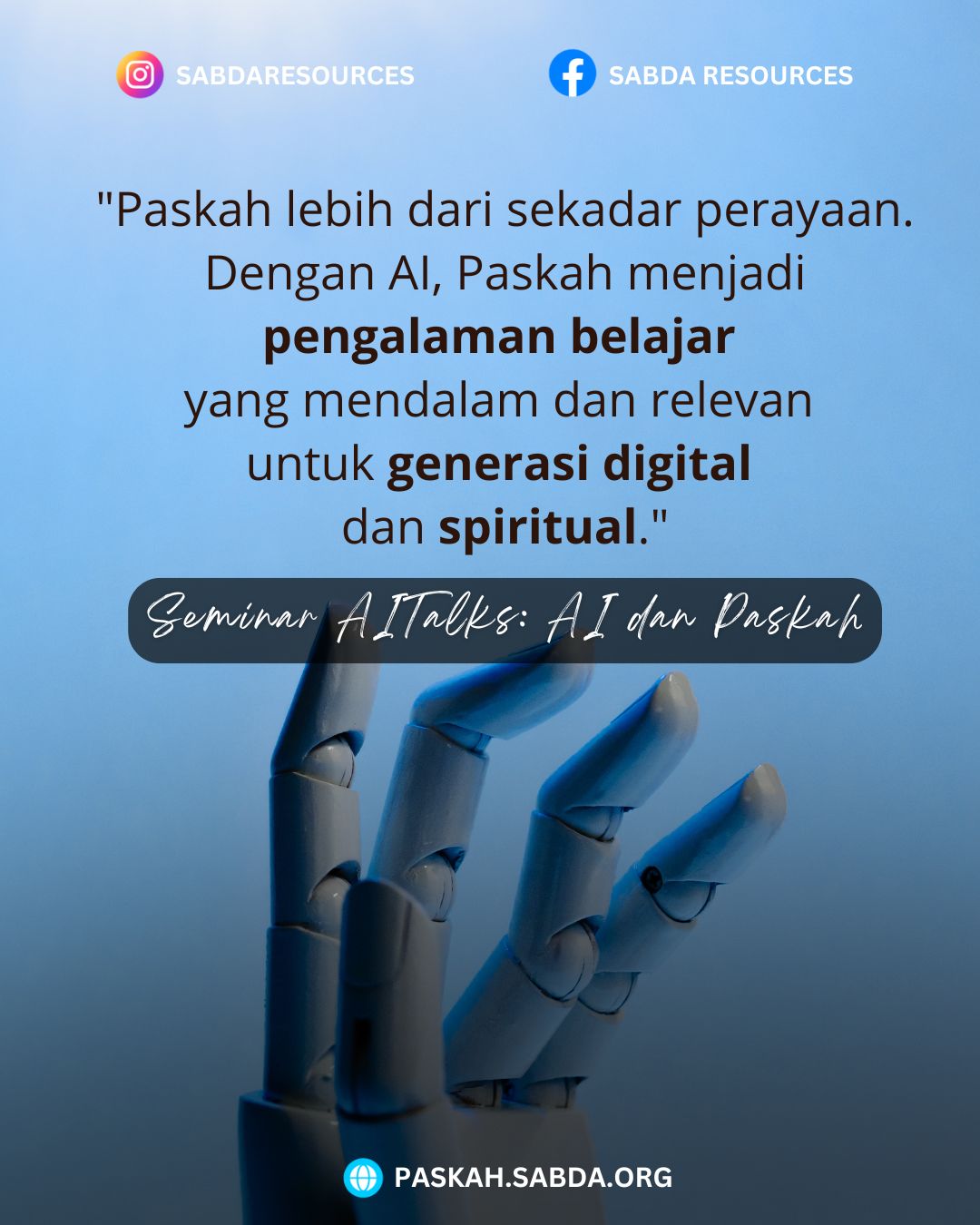 Seminar AITalks: AI dan Paskah C