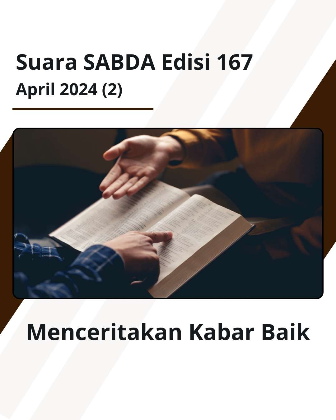 Cover Suara SABDA edisi April 2.